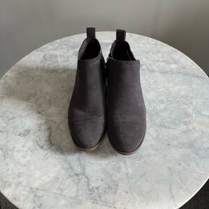 Toms Charcoal Ankle Booties